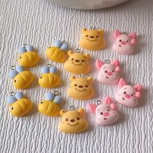 ❤️3/$10❤️ M29 Cute Winnie & Piglet Polymer Charms